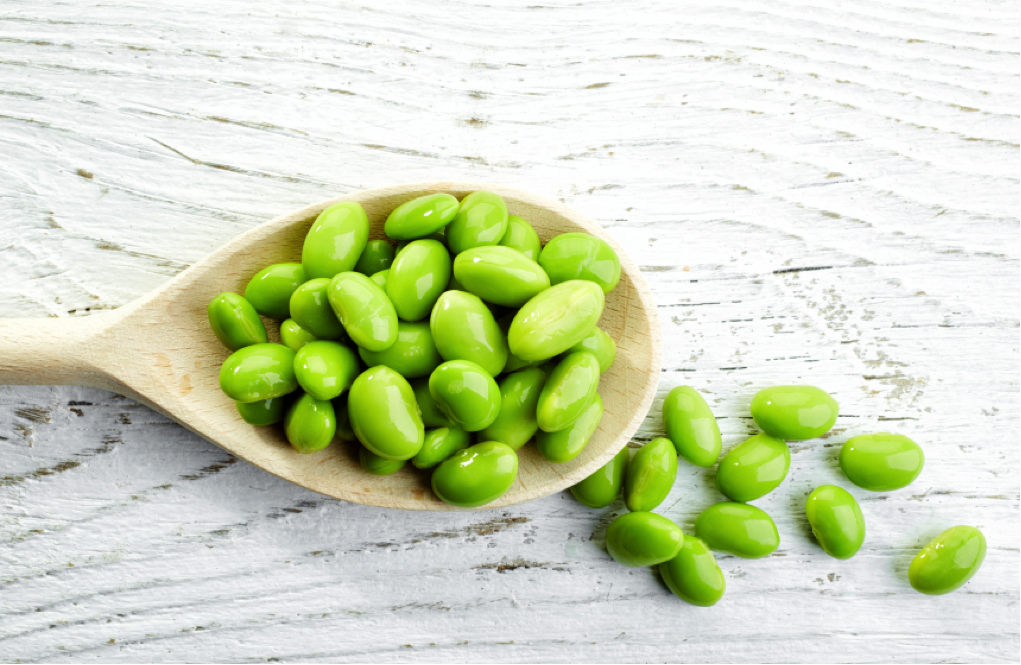 Edamame is a great source of iron.