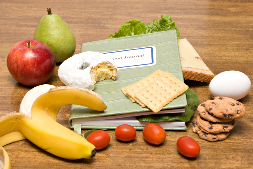 Nutritionists encourage clients to keep track of their progress with a food diary.