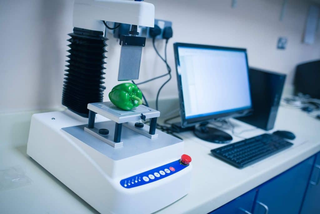 Modern food laboratory instrumentation used for quality assurance and safety testing
