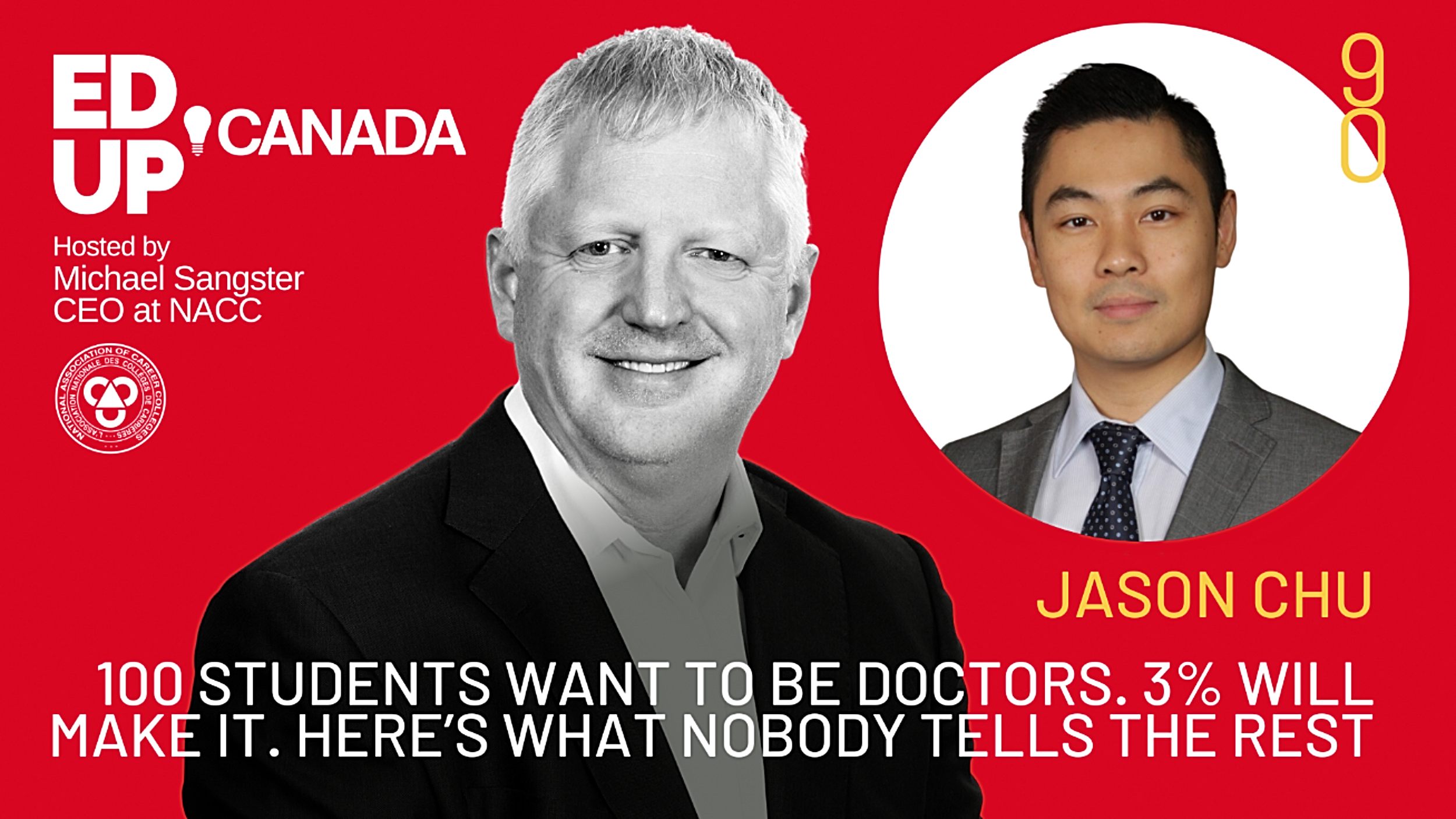 Jason Chu speaking during the EdUp Canada podcast about career education in Canada