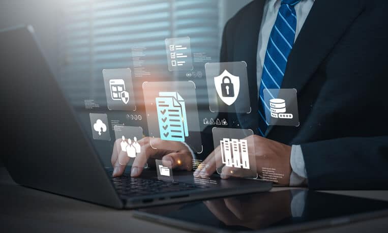 A cybersecurity professional reviewing an organization’s data retention practices