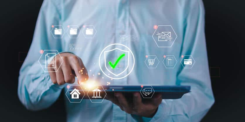 A cybersecurity professional reviewing privacy controls and data protection policies