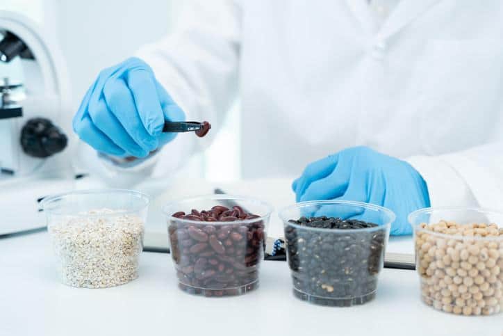 Food quality student conducting sensory evaluation on product samples